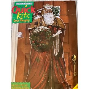 Daisy Kingdom Door Hanging Santa Fabric Quick Kit 26 X 56”